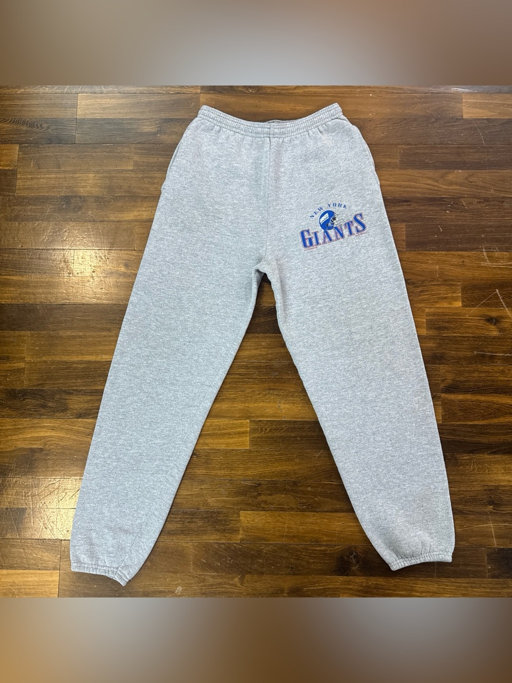VTG 90s New York Giants Sweatpants Gray Lee Sport NFL Football Fleece Pants M
